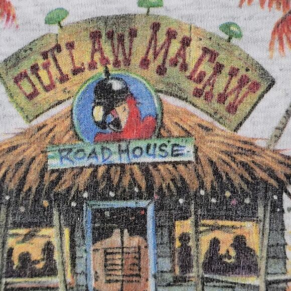 Vintage 2005 Bird Parrot Shirt S/M 20x26 Gray Beaks Bikers - Picture 10 of 15